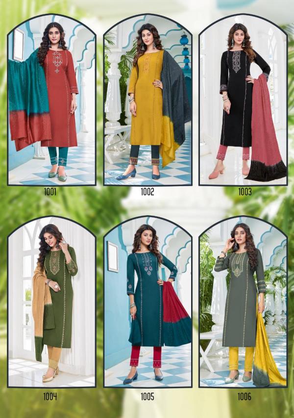 LF Pavitra 4 Festive Wear Kurti Bottom & Dupatta Edition